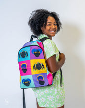 Load image into Gallery viewer, Color Block Girls Backpack