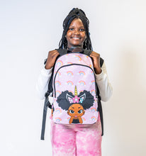 Load image into Gallery viewer, Unicorn Rainbow Puff Girl Backpack