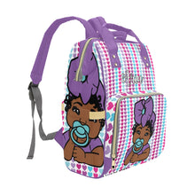 Load image into Gallery viewer, Colorful Hearts Personalized Diaper Bag
