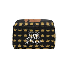 Load image into Gallery viewer, Black and Gold Little Prince Diaper Bag
