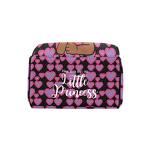 Load image into Gallery viewer, Pink and Purple Hearts Little Princess Diaper Bag
