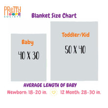 Load image into Gallery viewer, Spring Hearts Personalized Baby Blanket
