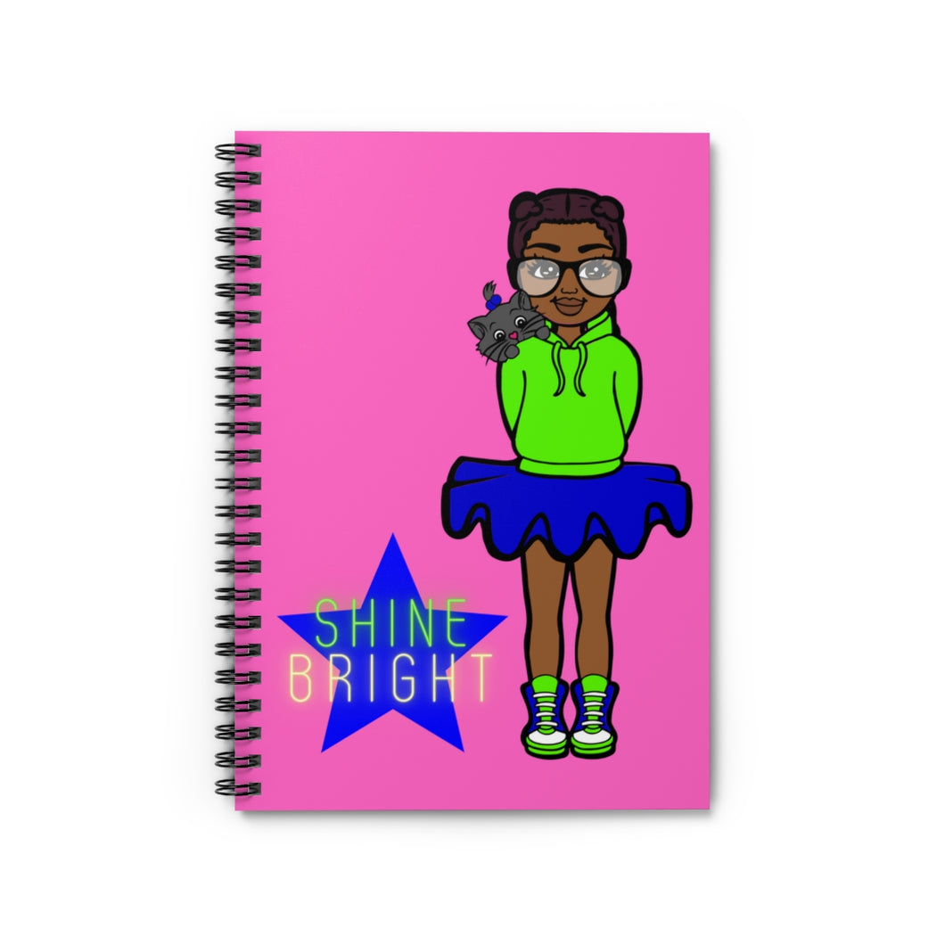 Shine Bright Spiral Notebook (Pink)