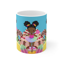 Load image into Gallery viewer, Candy Girl Afro Puff 11oz Mug
