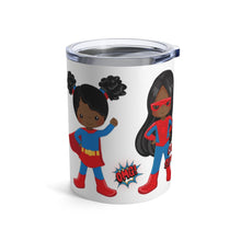 Load image into Gallery viewer, Black Girl Superhero 10oz Tumbler
