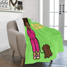 Load image into Gallery viewer, Always Cute Always Smart Blanket (Lime)
