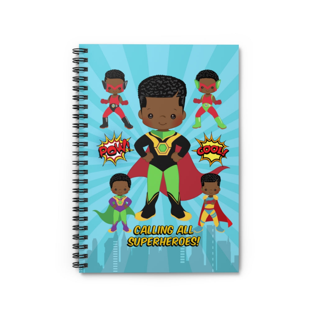 Superhero Boys Spiral Notebook