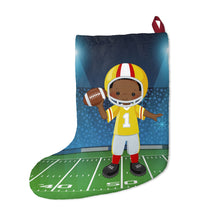 Load image into Gallery viewer, MVP Football Boy Christmas Stocking
