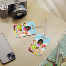 Load image into Gallery viewer, Candy Girl Braided Personalized Luggage Tag
