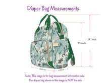 Load image into Gallery viewer, Personalized Baby Blue and White Basketball Girl Diaper Bag
