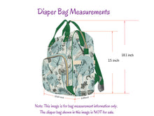 Load image into Gallery viewer, Personalized Blue and White Basketball Boy Diaper Bag
