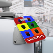 Load image into Gallery viewer, Color Block Boys Personalized Luggage Tag
