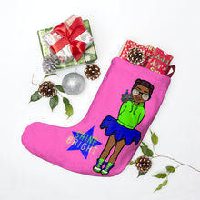 Load image into Gallery viewer, Shine Bright Christmas Stocking (Pink)
