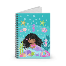 Load image into Gallery viewer, Curly Mermaid Spiral Notebook
