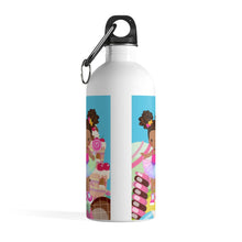 Load image into Gallery viewer, Candy Girl Afro Puff Water Bottle (Light Brown)
