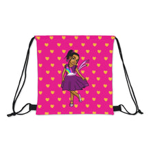 Load image into Gallery viewer, Girls Rule The World Drawstring Bag (Pink)

