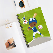 Load image into Gallery viewer, All Star Baseball Boy Spiral Notebook
