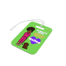 Load image into Gallery viewer, Always Cute Always Smart Personalized Luggage Tag (Lime)
