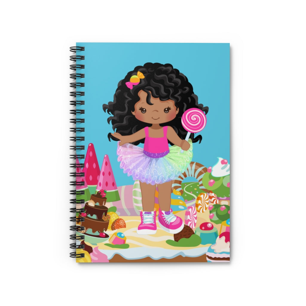 Candy Girl Curly Spiral Notebook