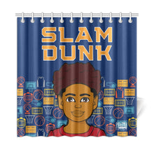 Load image into Gallery viewer, Slam Dunk Bball Boy Shower Curtain
