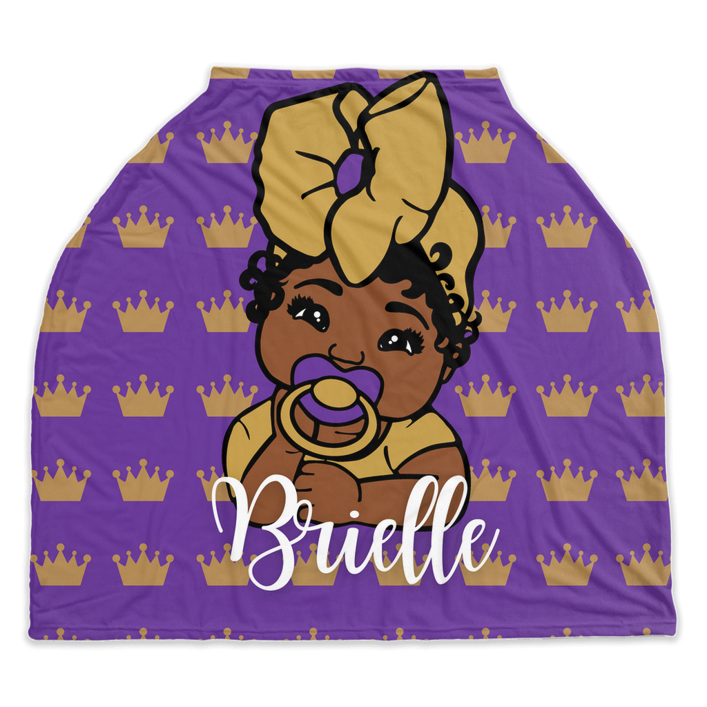 Royal Baby Girl Personalized Car Seat Cover