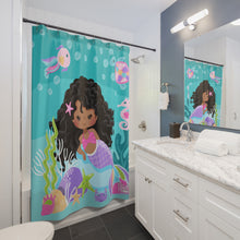 Load image into Gallery viewer, Curly Mermaid Shower Curtain
