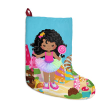 Load image into Gallery viewer, Candy Girl Curly Christmas Stocking
