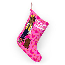 Load image into Gallery viewer, Cool To Be Smart Christmas Stocking (Pink)
