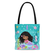 Load image into Gallery viewer, Curly Mermaid Tote Bag
