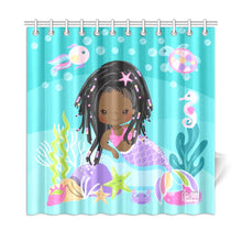 Load image into Gallery viewer, Braided Mermaid Shower Curtain
