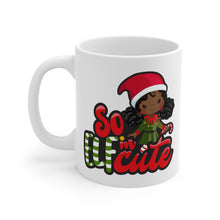 Load image into Gallery viewer, So Elfin Cute Black Girl Christmas Mug
