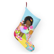 Load image into Gallery viewer, Candy Girl Braided Christmas Stocking
