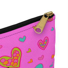 Load image into Gallery viewer, Pretty Girl Hearts Accessory Pouch
