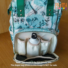 Load image into Gallery viewer, Personalized Baby Blue and White Basketball Girl Diaper Bag

