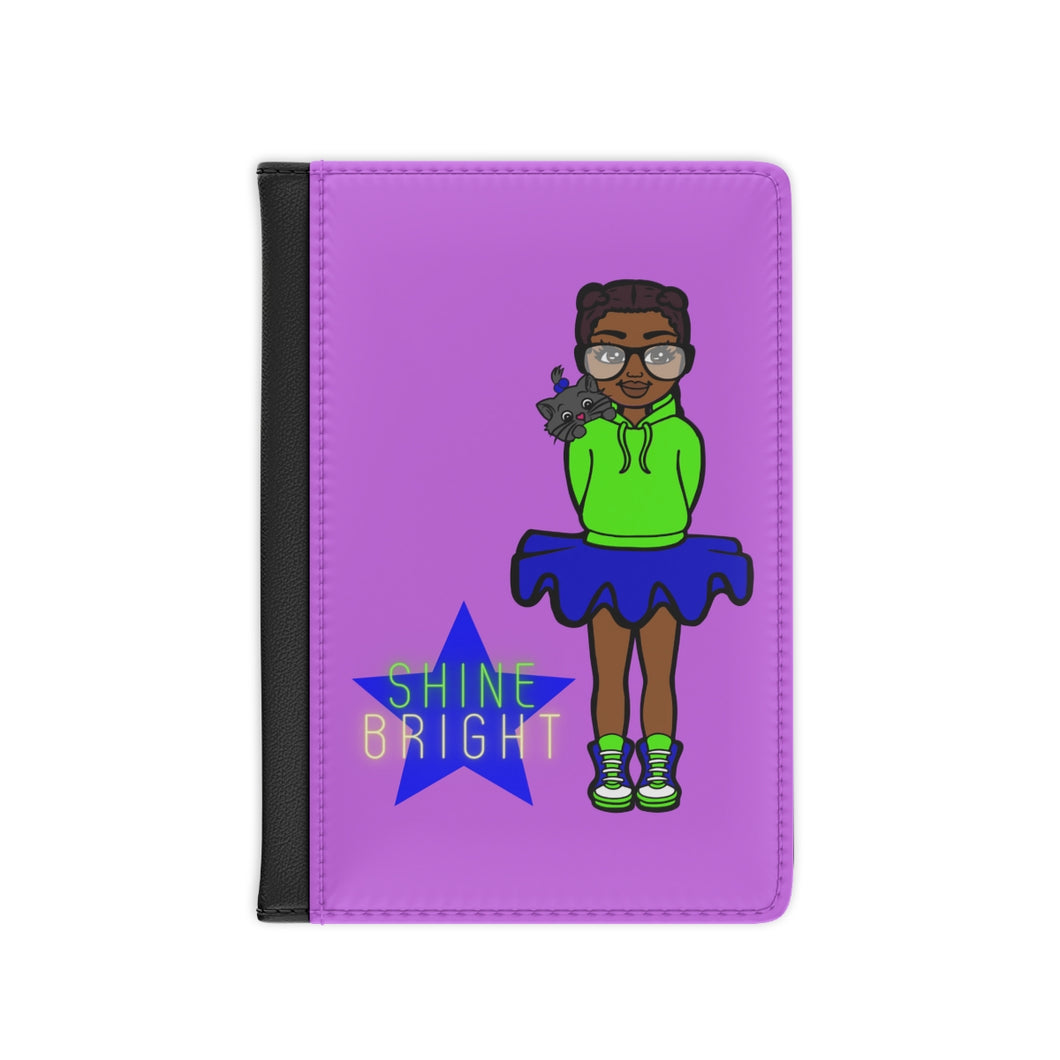 Shine Bright Passport Cover (Purple)