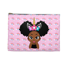 Load image into Gallery viewer, Unicorn Rainbow Puff Girl Accessory Pouch
