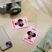 Load image into Gallery viewer, Unicorn Rainbow Puff Girl Personalized Luggage Tag
