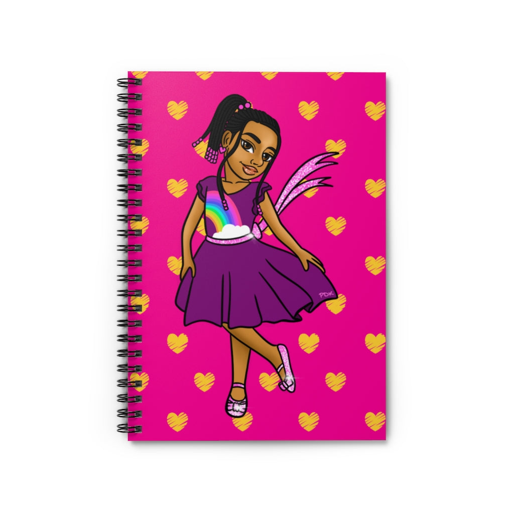 Girls Rule the World Spiral Notebook (Pink)
