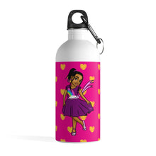 Load image into Gallery viewer, Girls Rule The World Water Bottle (Pink)
