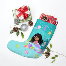 Load image into Gallery viewer, Curly Mermaid Christmas Stocking

