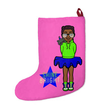 Load image into Gallery viewer, Shine Bright Christmas Stocking (Pink)
