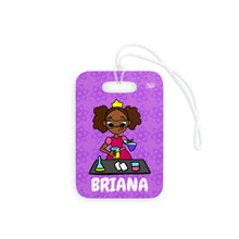Load image into Gallery viewer, STEM Princess Personalized Luggage Tag
