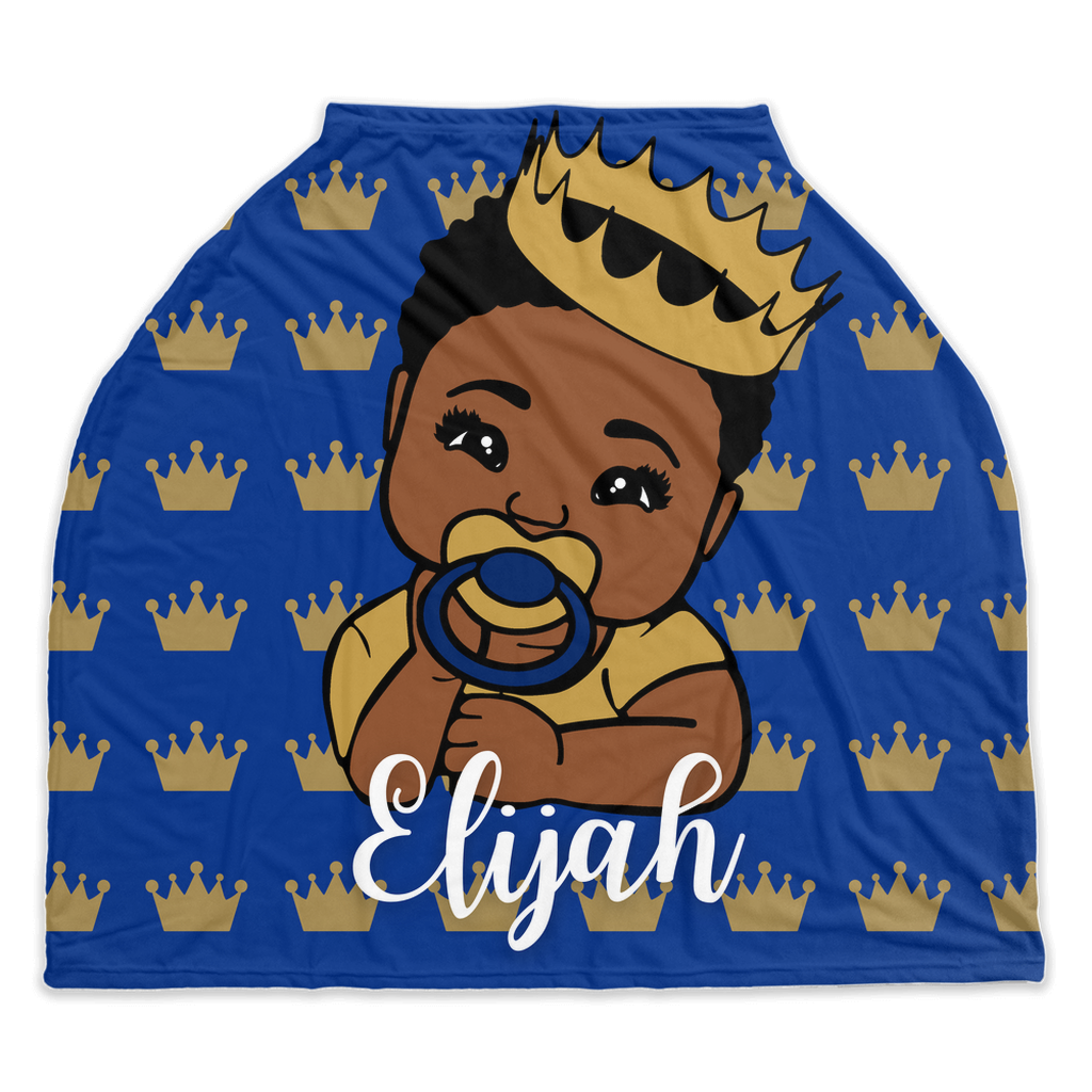 Royal Crown Baby Personalized Car Seat Cover