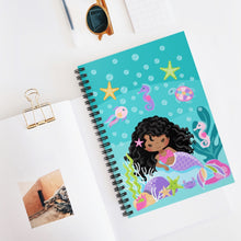 Load image into Gallery viewer, Curly Mermaid Spiral Notebook
