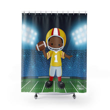 Load image into Gallery viewer, MVP Football Boy Shower Curtain
