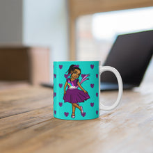 Load image into Gallery viewer, Girls Rule the World 11oz Mug (Blue)
