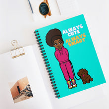 Load image into Gallery viewer, Always Cute Always Smart Spiral Notebook (Blue)
