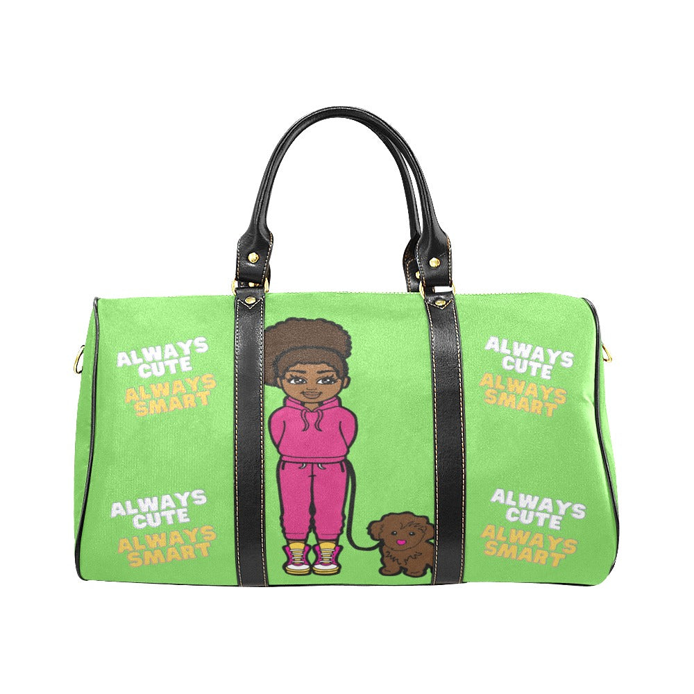 Always Cute Always Smart Travel Bag (Lime)
