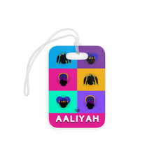 Load image into Gallery viewer, Color Block Girls Personalized Luggage Tag

