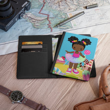 Load image into Gallery viewer, Candy Girl Afro Puff Passport Cover
